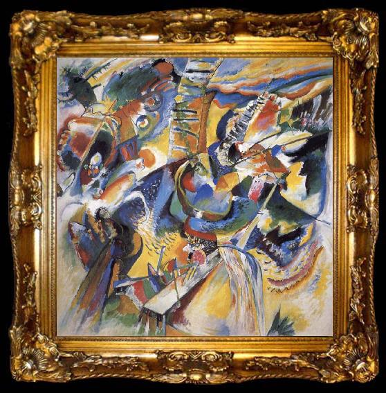 framed  Wassily Kandinsky Improvisation Gorge, ta009-2